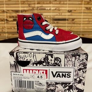 Marvel Spiderman high top vans